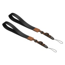 2pcs Camera Wrist Strap Black Safety Adjustable Camera Hand Strap Lanyard