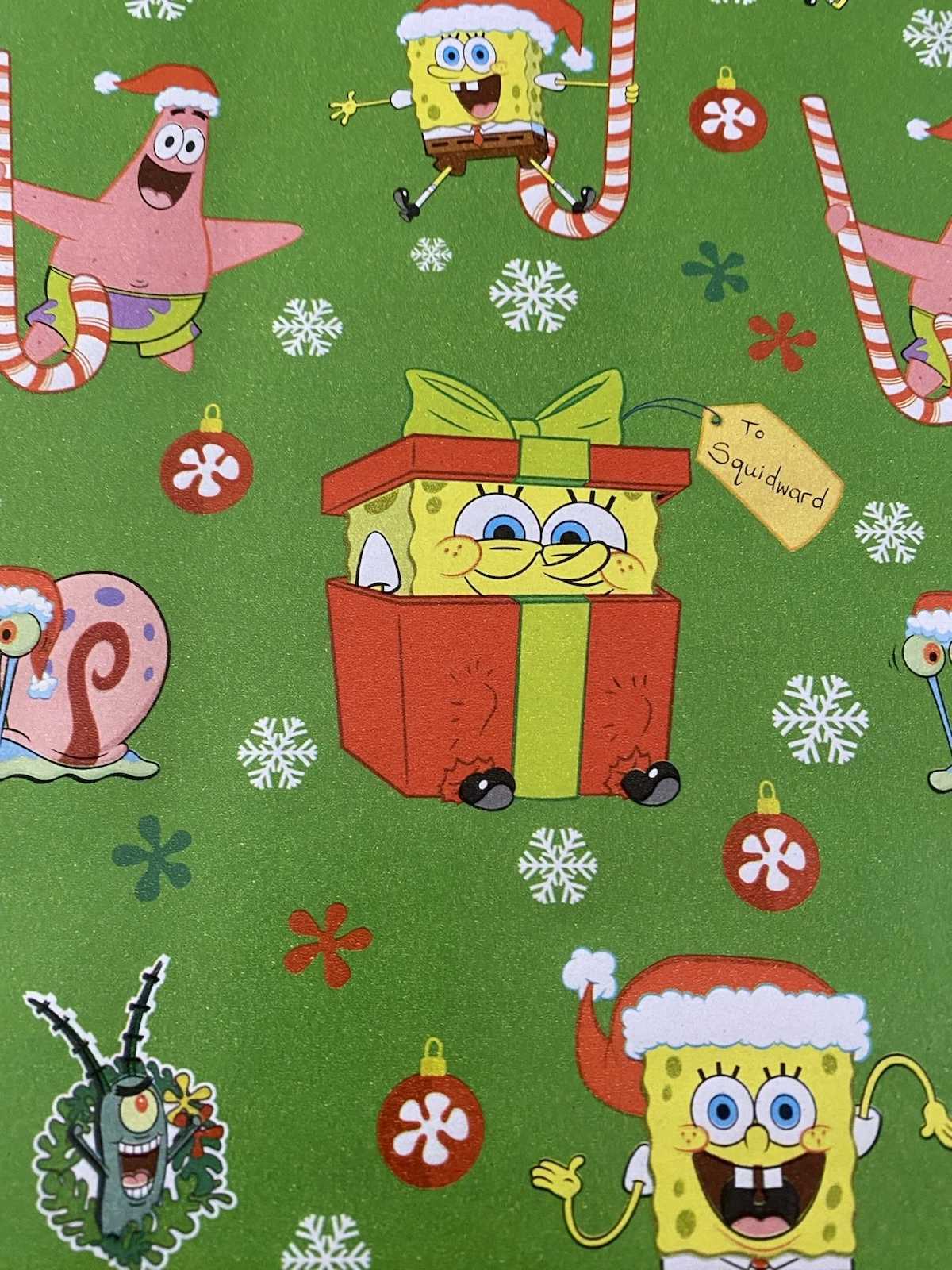 SPONGEBOB SQUAREPANTS Christmas Wrapping Paper