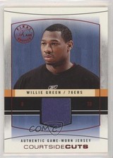 2003 Flair Final Edition Courtside Cuts Jerseys Red /175 Willie Green #CC-WG p7i