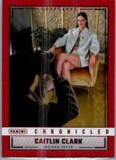 #96 Caitlin Clark Chronicled 2025 Panini- SP Red