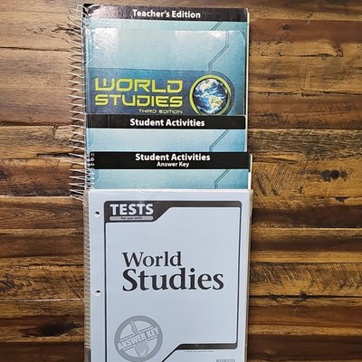 BJU Press World Studies Third Edition Teacher's Edition, Answer Key, CD-ROM.....