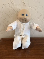 Vintage Cabbage Patch Kid 1978,1982 Preemie Baby Bald with Blue Eyes Dimples