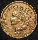 1895 Indian Head Cent - Better Date - Proof Like Reflection - BEAUTIFUL COIN