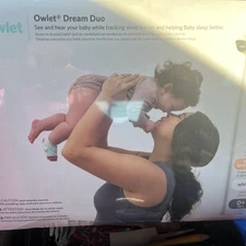 Owlet Dream Duo Smart Baby Monitor &Dream Sock HD Video Wifi New Sealed Box