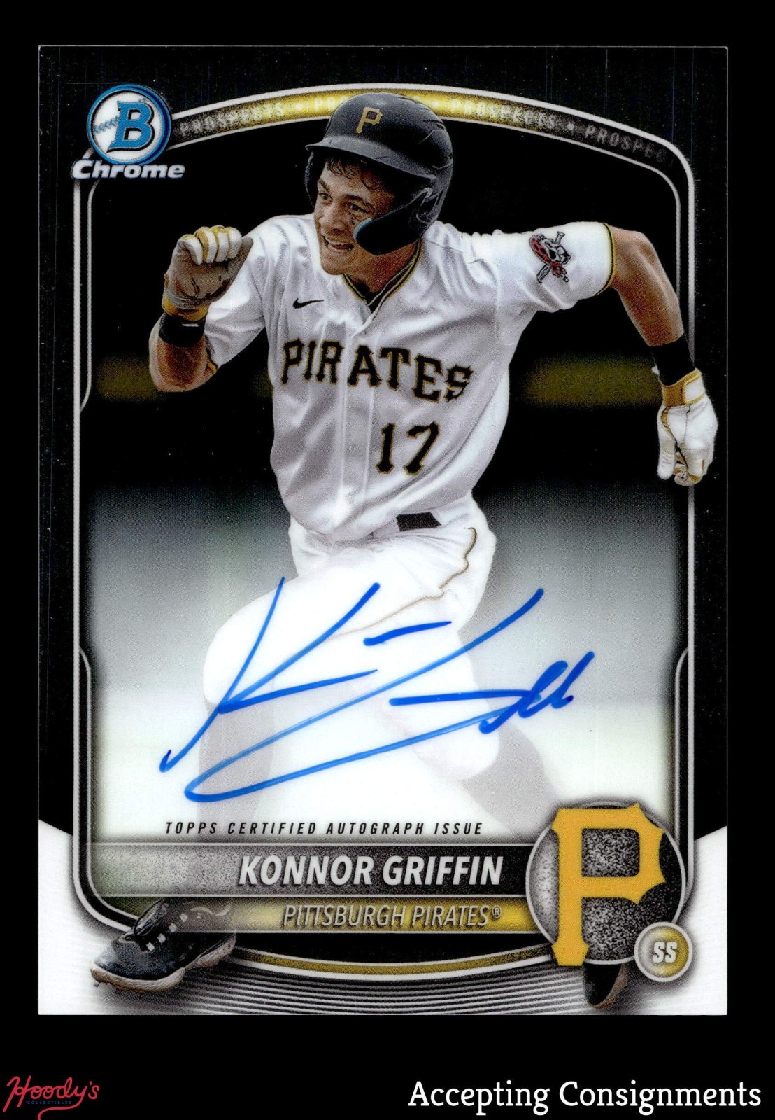 2025 Bowman Chrome Prospect Autographs #CPAKG Konnor Griffin AUTO PIRATES