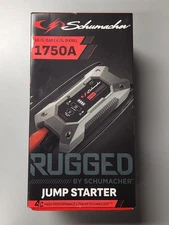 Schumacher SL1669 1750 Peak Amp 12V Rugged Lithium Jump Starter & USB Power Pack