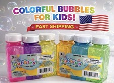 Colorful Bubble Solution 6-Pack for Kids-Non-Toxic Kids Bubbles-Perfect ForParty