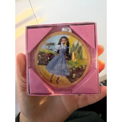 1996 Mattel Enesco Barbie As Dorothy Wizard Of Oz Ornament # 260207