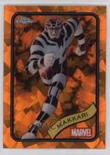 2025 Topps Chrome Marvel Comics Sapphire Edition Orange 15/25 Makkari #114 4g8