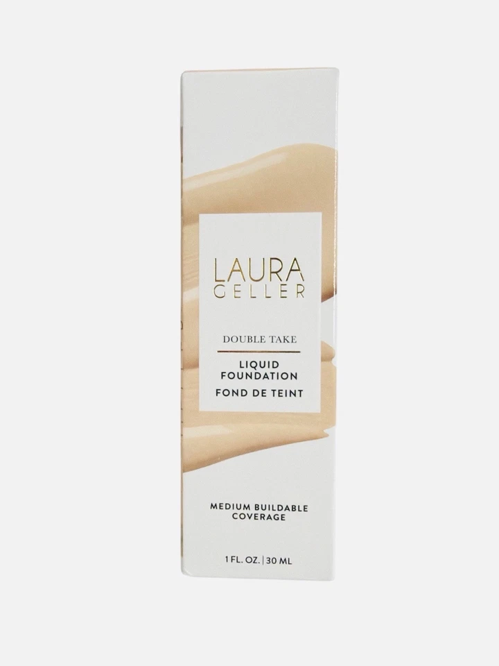 Laura Geller Double Take Liquid Foundation Full Coverage Matte Finish Fair - Image 3 of 4