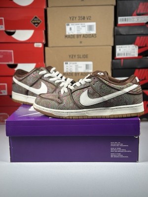 Size 10M - Nike SB Dunk Low Pro Paisley Brown - Clean - Ships Same Day