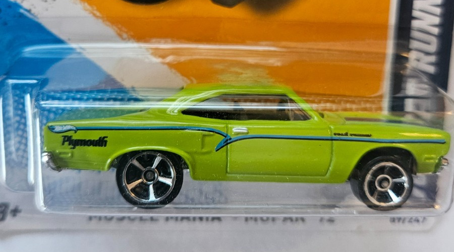 2012 Hot Wheels 89/247 '70 Road Runner 9/10 Muscle Mania (GREEN)