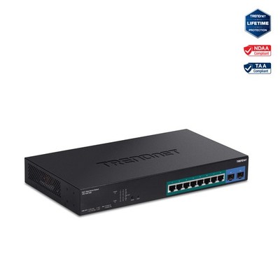 TRENDnet TPE-1021WS,10-Port Gigabit Web Smart PoE+ Switch