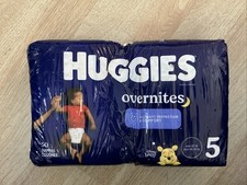 Huggies Overnites Disposable Baby Diapers Size 5 - 50 Count, BOGO SALE