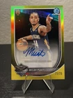 2025-26 Bowman Micah Peavy Chrome Autograph Yellow Refractor Rookie /75 Pelicans