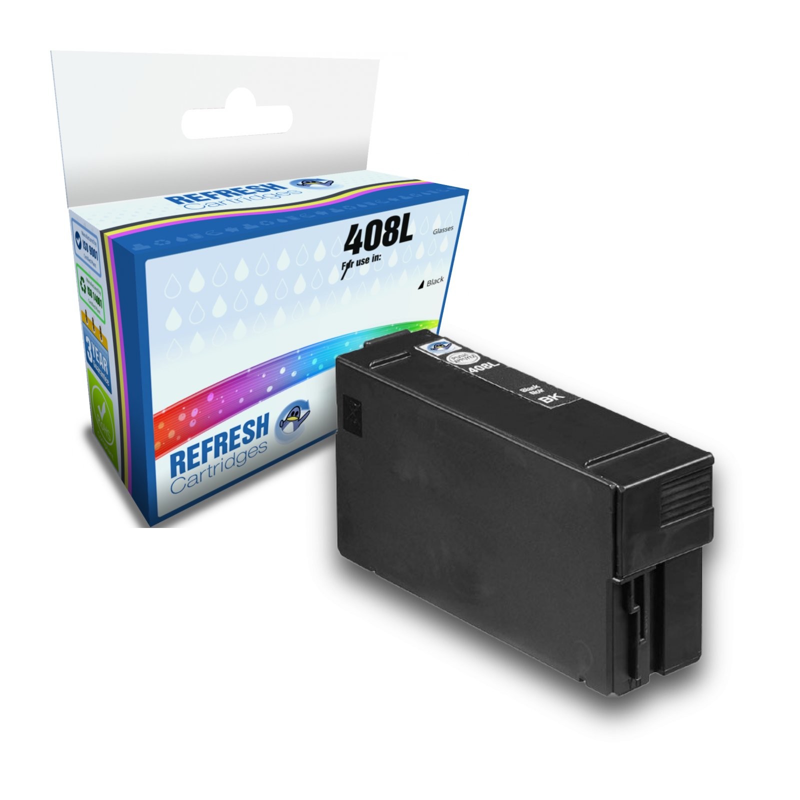 Refresh Cartridges Black 408L Ink Compatible With Epson Printers