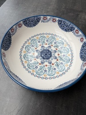 Bico Blue Talavera 31  cm große Obstschale europäischer Teller ist der