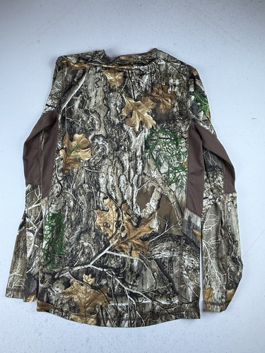 Realtree Edge Camo Long Sleeve Performance Shirt Mens Small Hunting Top - Picture 5 of 5