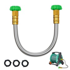 Short Garden Hose 2 ft, Female to Female Connector, Water Hose for Reel