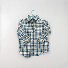 Camisa Carters Ventana Cuadros Manga Larga Abotonada Niño Niño Pequeño Talla 18 Mo