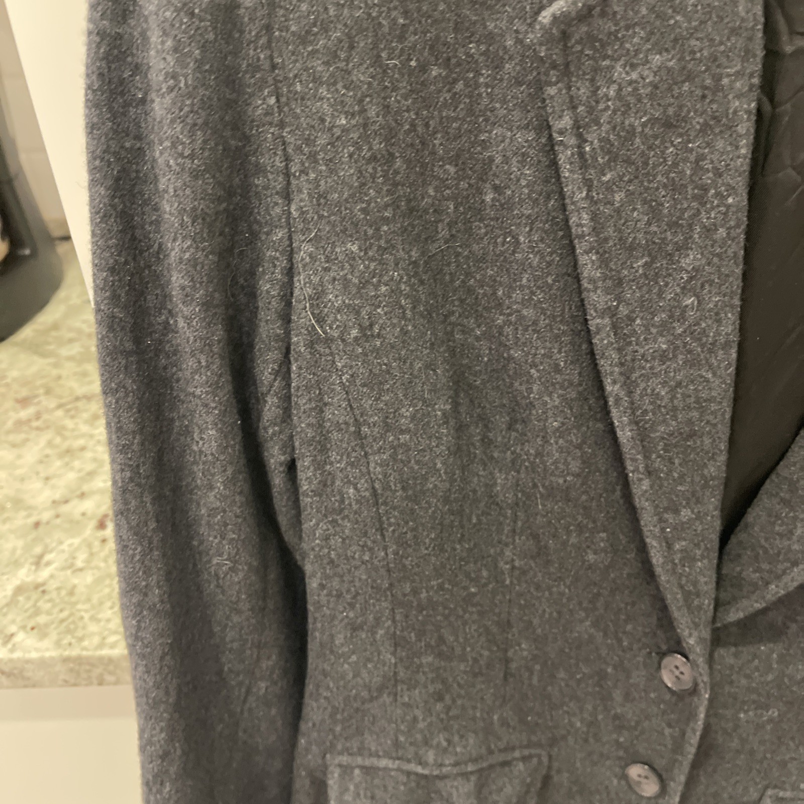 Pendleton Gray  Virgin Wool 2 Button Close Jacket… - image 4