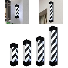 Barber Pole Light Black and White Strips Indoor Outdoor Hair Salon Open Sign