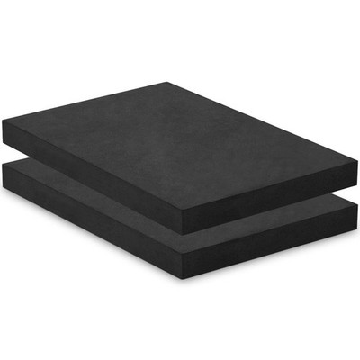 2 Pcs Thermoform Molding Foam Sheet, 12 x 8 x 1 Inch, Black Press The...