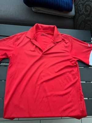 NIKE GOLF DRI-FIT rotes Poloshirt Junior Größe 12-13 Jahre