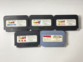 Lot 5 Dragon Ball/Z/II/III Nintendo Family computer Cassette Set Japan vintage
