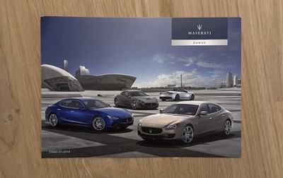 Maserati Range Ghibli Quattroporte GranTurismo GranCabrio Broschüre Prospekt