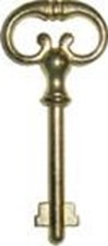 Brass Plated Key for Roll Top Desk Lock