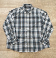 Eddie Bauer Men Button Down Shirt Plaid Size XL Long Sleeve Multicolor