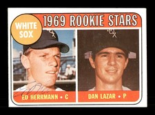 Ed Herrmann Signed 1969 Topps Rookie Card #439 Chicago White Sox. rookie card picture