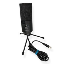 Fifine USB Condenser Desktop Microphone Black Tripod Stand Streaming PC Mac