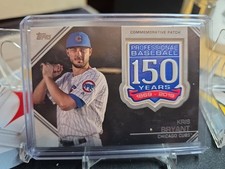 2019 TOPPS SERIES 1 KRIS BRYANT 150TH ANNIVERSARY PATCH #SMP-KB CHICAGO CUBS B26