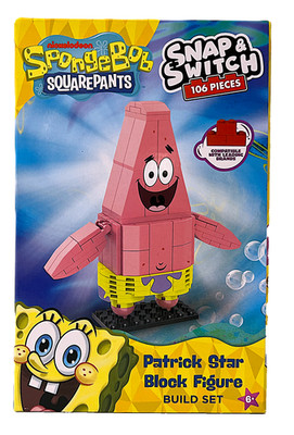 Spongebob Squarepants Patrick Star Snap & Switch Block Figure Building Set NEW