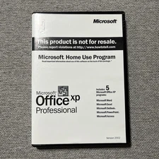 Microsoft Office XP Professional Suite, Version 2002 CD / Product Key Included