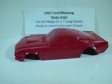 HO scale Slot Car Custom Resin body 1965 RED Ford Mustang Fits AFX