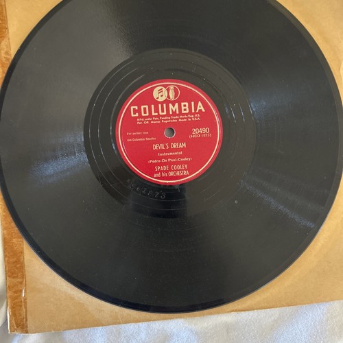 3-Spade Cooley 78tr/min 10” Shellac Records - RCA & Columbia STEEL GUITAR RAG / Last - Photo 10/14