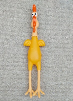 2014 Goliath Gummi Huhn Spielzeug quietscht Retro Neuheit Gag Geschenk Strumpf Füller