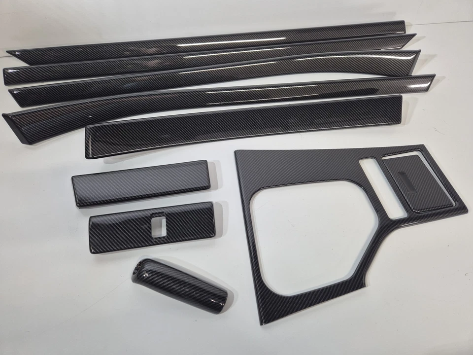 Tapicería interior hidrográfica de fibra de carbono para BMW X5 E53 LHD Foto 4 de 4