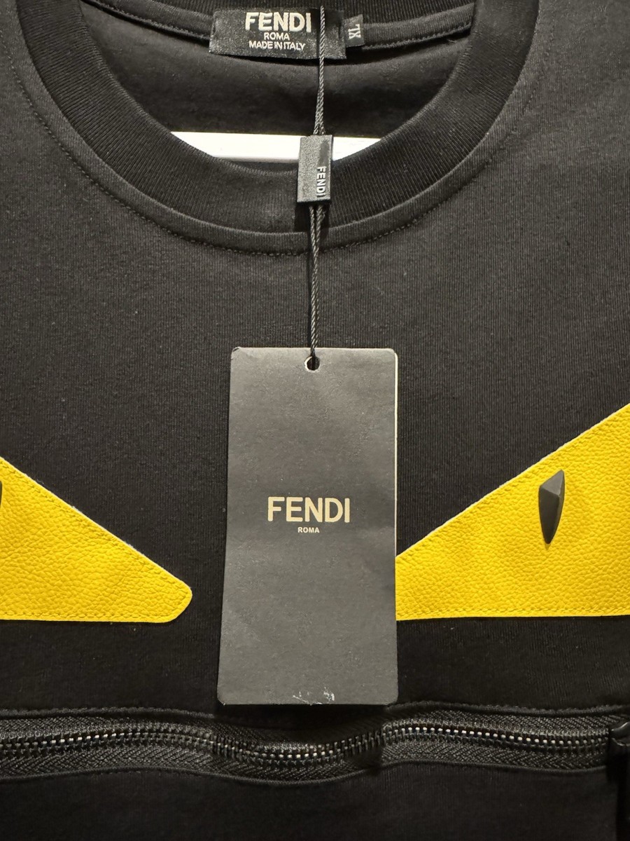 Fendi Roma Monster Eyes (Bag Bugs) T-shirt. NWT size XL | eBay