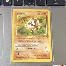 Pokémon TCG Mankey 55/64 Jungle Regular Common 30 HP Basic Card