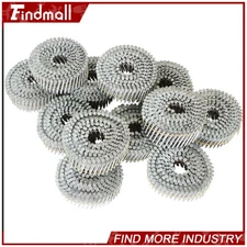 Findmall 3600 Pack 1-1/2Inch x 0.092Inch 15 Degree Full Round Head Siding Nails