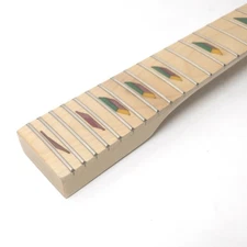 24 Fret Maple Guitar Neck Pyramid Inlays with Logo for Ibanez Electric Guitar