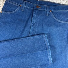 Wrangler Mens Jeans 36x36 Blue Cowboy Cut 13MWZ Original Fit Rigid Denim Rodeo