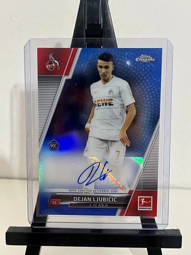 2021-22 Topps Chrome Bundesliga Dejan Ljubicic RC Rookie Auto Purple SP 161/199