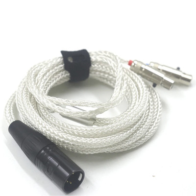 16Core Pure Silver Headphones Upgrade Cable For ZMF Eikon Auteur Audeze LCD-3 LC