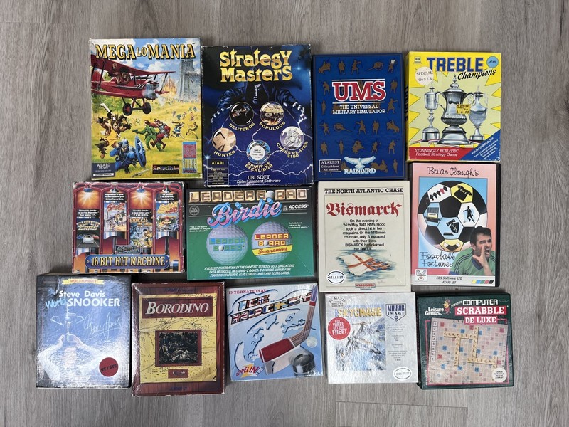 Job lot of 13 x Atari ST games - read description and see pics