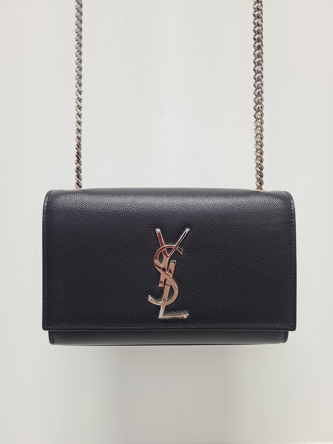 Borsa Saint Laurent Kate in pelle di agnello nera piccola 76260889